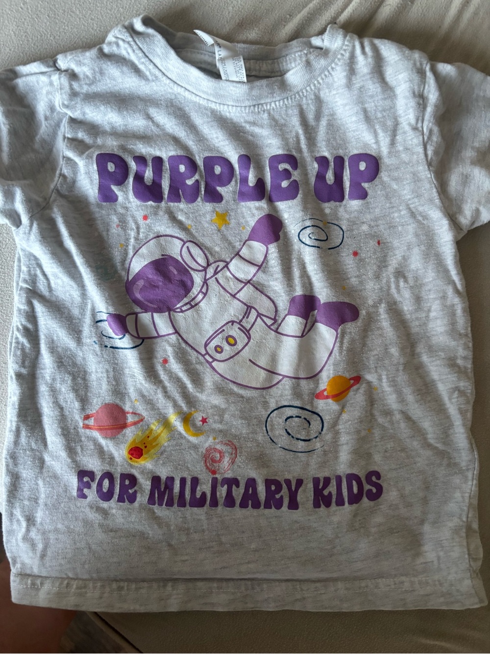 Shirt purple up for military kids Etsy shirt